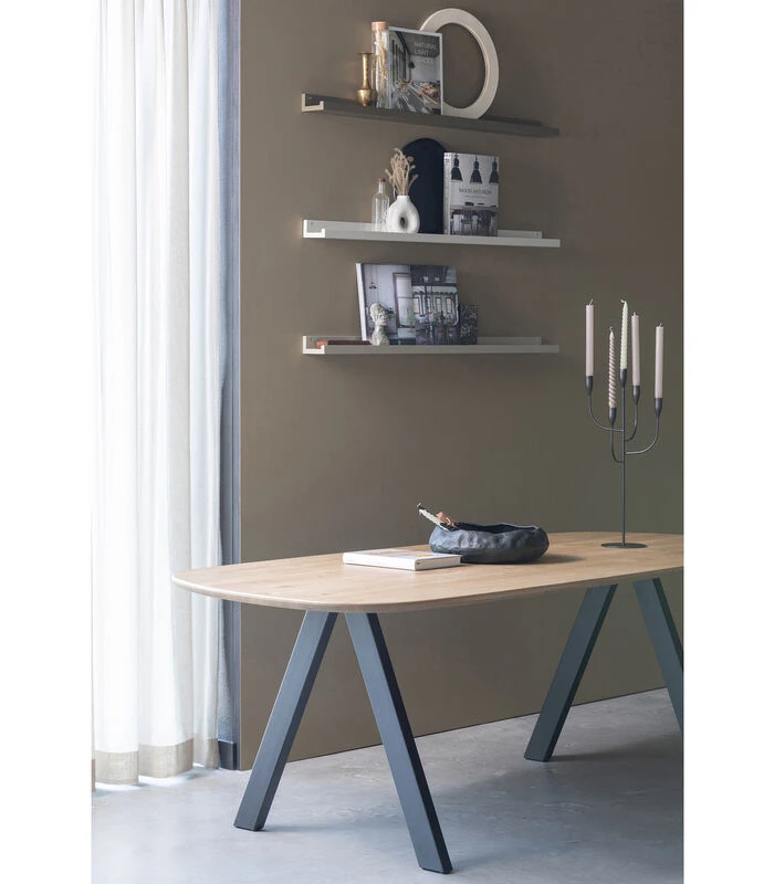 Kent Kandelaar - Metaal - Zwart - 57x26x26 4 Kent Kandelaar - Metaal - Zwart - 57x26x26 - Afbeelding 2