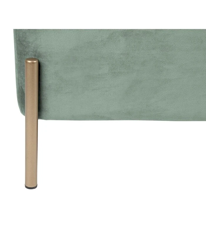 Leitmotiv Bank Snog XL - Velvet Jade Groen, Goud Geverfde Poten - 90x45x45cm 6 Leitmotiv Bank Snog XL - Velvet Jade Groen, Goud Geverfde Poten - 90x45x45cm - Afbeelding 4