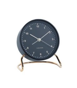 Karlsson Wekker Stylish Numbers - Zwart - Ø9x11cm