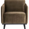 BePureHome Statement Fauteuil - Velvet - Taupe - 77x72x93