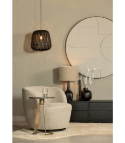 Fiona Rond Schilderij - Mist - 115x115x5 -Thuis Accessoires Winkel b96fce5280c340338d19a76741de8eb3