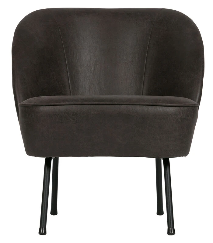 BePureHome Vogue Fauteuil - Recycle Leer - Zwart - 69x57x70 3 BePureHome Vogue Fauteuil - Recycle Leer - Zwart - 69x57x70