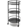 Serveerwagen 48xH96cm 3 Lagen Zwart Bar -Thuis Accessoires Winkel bbdf8e0b76c44cc3b30eaaa339528352