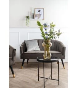 Leitmotiv Stoel Royal - Velvet Taupe Groen - 70x71x80cm -Thuis Accessoires Winkel bc461410d8a147f2ba094408023f1a1f