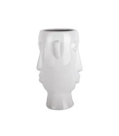 PRESENT TIME Plantenpot Mask - Glazuur Wit - Lang - 17,2x16,2x27,2cm 11 PRESENT TIME Plantenpot Mask - Glazuur Wit - Lang - 17,2x16,2x27,2cm -Thuis Accessoires Winkel bdb352c5c326460083315af50733ada3