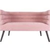 Leitmotiv Bank Explicit - Suede Look Roze - 128x71x74cm