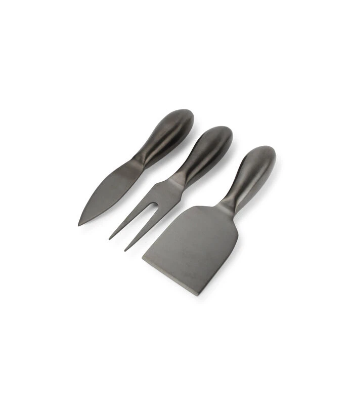 Kaasmessenset 3-delig Zwart Fromage 3 Kaasmessenset 3-delig Zwart Fromage