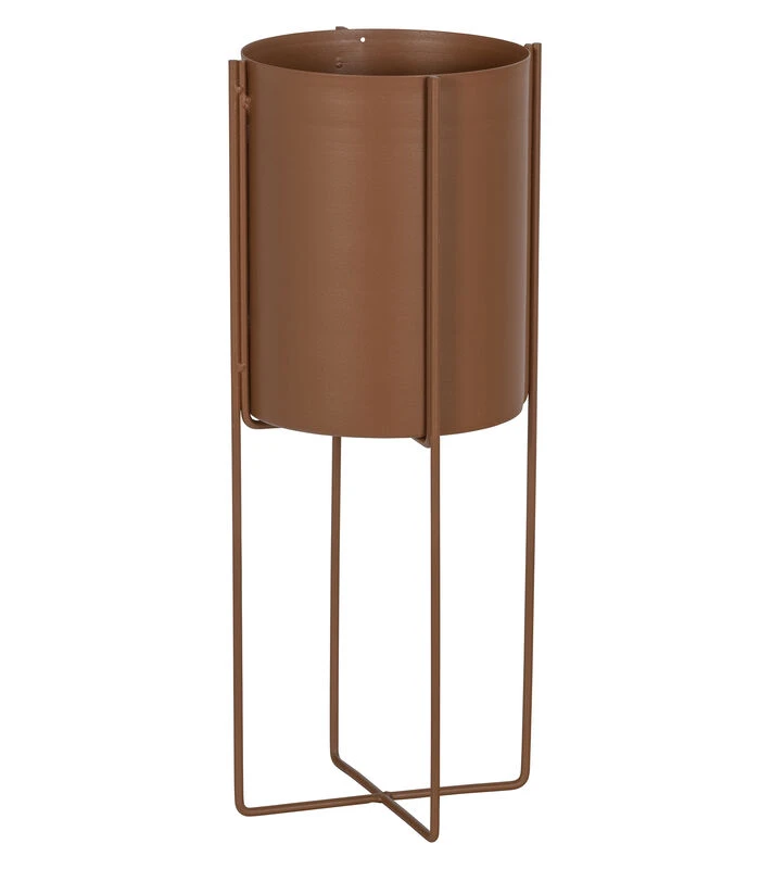 WOOOD Arda Plantenpot - Metaal - Toffee - 48x20x20 3 WOOOD Arda Plantenpot - Metaal - Toffee - 48x20x20