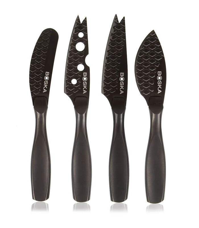 Kaasmessenset Mini Monaco+ Zwart - 4 Kaasmessen - Zwart 7 Kaasmessenset Mini Monaco+ Zwart - 4 Kaasmessen - Zwart - Afbeelding 5