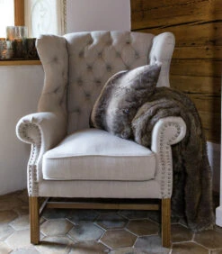 Franklin Park Wing Chair Linen Flax -Thuis Accessoires Winkel c6bbe39dc303489995dfc0beba653cda