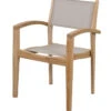 Tuinstoel Buiten Caldo - Teak - Naturel/Taupe - Set Van 4 -Thuis Accessoires Winkel c75bd720011649bb943f1451f9da0204