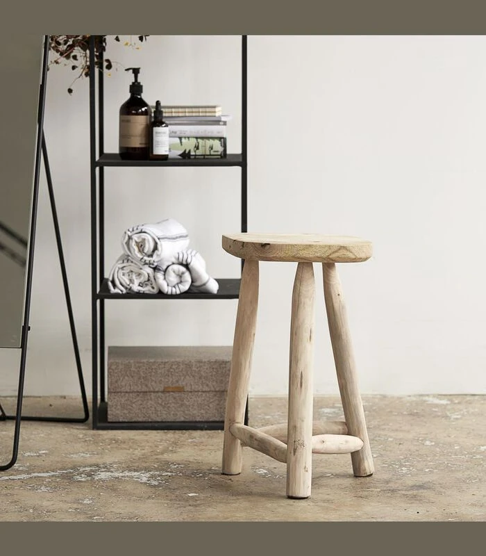 House Doctor Stoel/hocker, Pure, Natuur 4 House Doctor Stoel/hocker, Pure, Natuur - Afbeelding 2