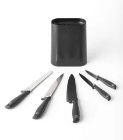 Brabantia Tasty+ Messenblok Plus 5 Messen - Dark Grey -Thuis Accessoires Winkel c90f0ca457a945639ce5f1ccfca30a91