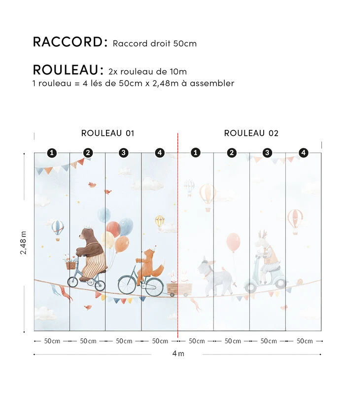 GENTLE FRIENDS Behang Wanddecoratie - Dieren En Ballonnen 6 GENTLE FRIENDS Behang Wanddecoratie - Dieren En Ballonnen - Afbeelding 4
