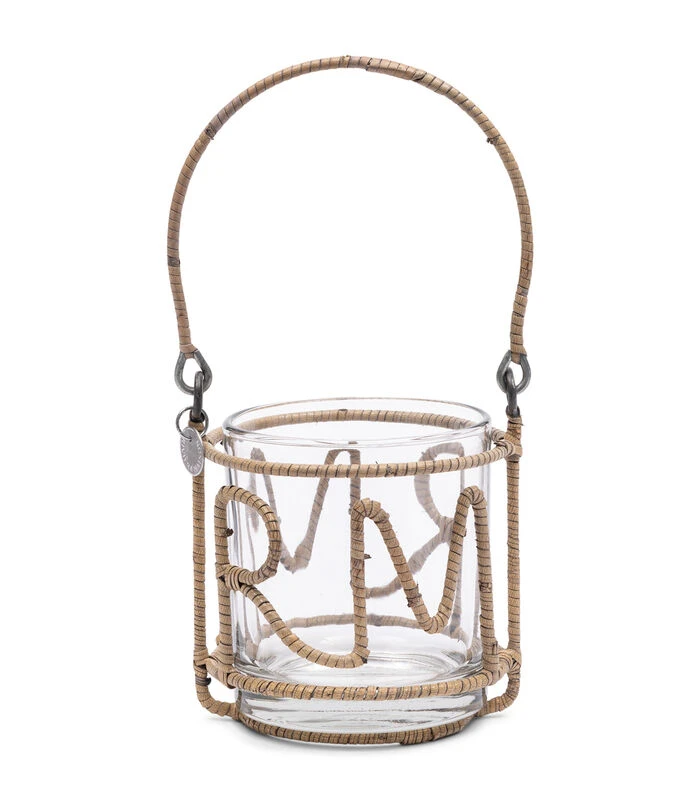 Theelichthouder Rustic Rattan Amicitia Naturel 3 Theelichthouder Rustic Rattan Amicitia Naturel