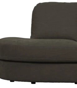 VTwonen Family 1-Zits Element Ronde Hoek Links - Antraciet - 85x93x98