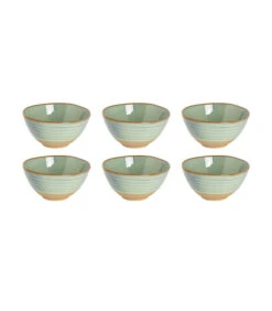 Palmer Schaal Dublin 15 Cm 75 Cl Groen Stoneware 6 Stuk(s)