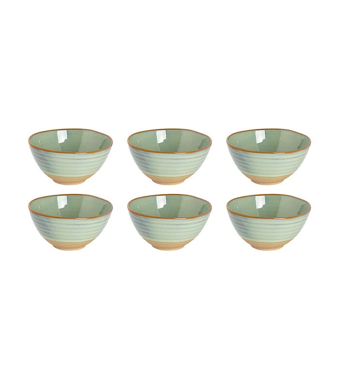 Palmer Schaal Dublin 15 Cm 75 Cl Groen Stoneware 6 Stuk(s) 3 Palmer Schaal Dublin 15 Cm 75 Cl Groen Stoneware 6 Stuk(s)