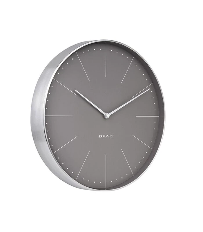Karlsson Wandklok Normann Station - Warm Grijs, Geborsteld Case - Ø37,5cm 5 Karlsson Wandklok Normann Station - Warm Grijs, Geborsteld Case - Ø37,5cm - Afbeelding 3