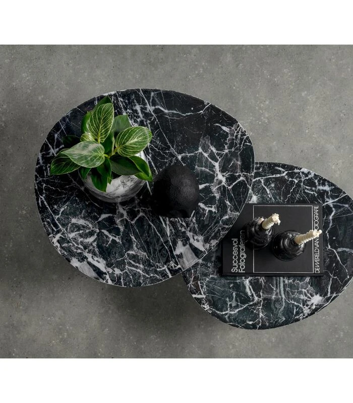 Leitmotiv Bijzettafel Ovoid - Zwart - 67x60x42 Cm 6 Leitmotiv Bijzettafel Ovoid - Zwart - 67x60x42 Cm - Afbeelding 4