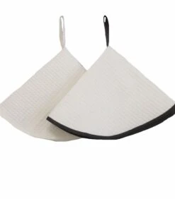 Set Van 2 Ronde Handdoeken Met Honingraatstructuur 250gr M2