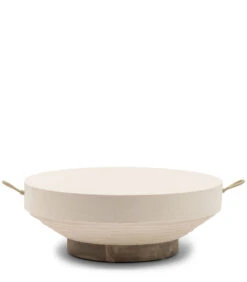 Bijzettafel Buiten - Jimbaran Coffee Table Dia 80 - Beige/wit Zand