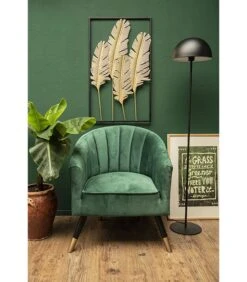 PRESENT TIME Muurkunst Feathers - IJzer, Goud - 89x53x1,5cm -Thuis Accessoires Winkel d84e342fb54d495cb4931ec71fdb5631