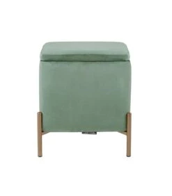 Leitmotiv Poef Snog - Jade Groen/Goud - 45x45x47cm -Thuis Accessoires Winkel d9be112c72484f7c912e63ee55c66124
