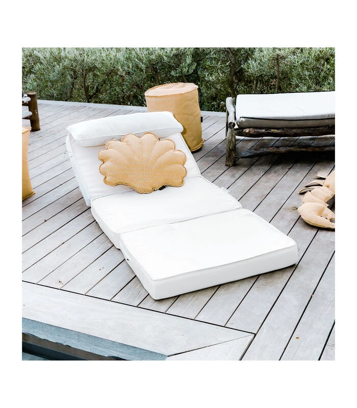 Buitenkussen Schelpvorm Raffia-effect 4 Buitenkussen Schelpvorm Raffia-effect - Afbeelding 2