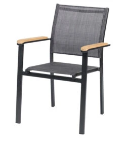 Tuinstoel Memphis - Teak - Antraciet - 86x57x53