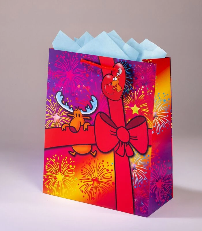 Geschenkentas L 26 X H 32,5 X P 12,5 Cmrenne De Noel 3 Geschenkentas L 26 X H 32,5 X P 12,5 Cmrenne De Noel