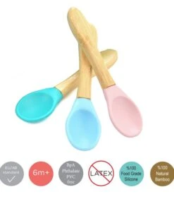 Babylepeltjes Van Bamboe En Silicon (set Van 2) -Thuis Accessoires Winkel de2bcbb321c14ae88b2a5b1183f8d08b