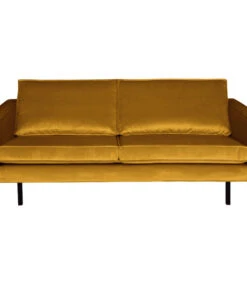 BePureHome Rodeo Bank 2,5-Zits - Velvet - Oker - 85x190x86