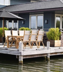 Verstelbare Tuinstoel Caldo - Teak - Taupe - 107x59x65 -Thuis Accessoires Winkel e27e63c49c7a4bb3940e9be9141e8904