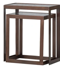 Dia Bijzettafels - Metaal/glas - Antique Brass - Set Van 2 -Thuis Accessoires Winkel e29ca962fbbf4c4885fec538f0839b43