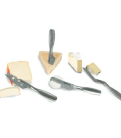 Kaasmessenset Mini Monaco+ - 4 Mesjes Voor Elke Kaas - Zilver -Thuis Accessoires Winkel e5508337846a4e4fb234e1f779ea9797