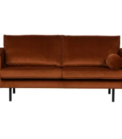 BePureHome Rodeo Bank 2,5-Zits - Velvet - Roest - 85x190x86 -Thuis Accessoires Winkel e65336c1edf54e78ab617160a9a4cb5e