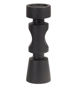 Midi Kandelaar - Mangohout - Zwart - 36x12x12 -Thuis Accessoires Winkel e8074ed4053940fda7b234a1ac97269c