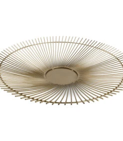 Draadmand 40xH5cm Goud Twisted Iris