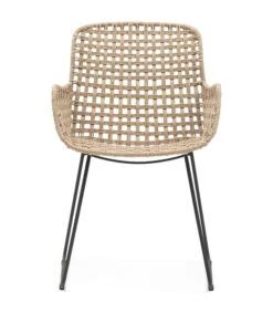 Tuinstoel Met Armleuning - Jakarta Outdoor Dining Armchair - Bruin