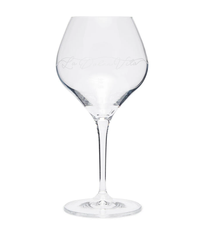 Wijnglas Gegraveerd Tekst, Wittewijn Glas - La Dolce Vita - 300 ML 3 Wijnglas Gegraveerd Tekst, Wittewijn Glas - La Dolce Vita - 300 ML