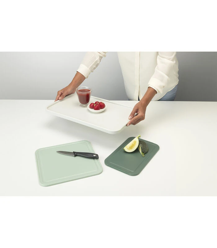 Brabantia Tasty+ Snijplankenset Plus Dienblad, 3-delig - Mixed 6 Brabantia Tasty+ Snijplankenset Plus Dienblad, 3-delig - Mixed - Afbeelding 4