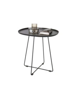 WOOOD Bijzettafel Buiten Otis - Metaal - Black - 50x43x51 -Thuis Accessoires Winkel eb1c5985caab419c95af7c7fc466fee6