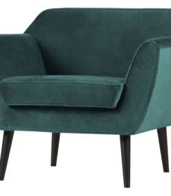 Rocco Fauteuil - Velvet - Teal - 75x92x81 -Thuis Accessoires Winkel ec0334d119ee4ae9b261ea9720f43d87
