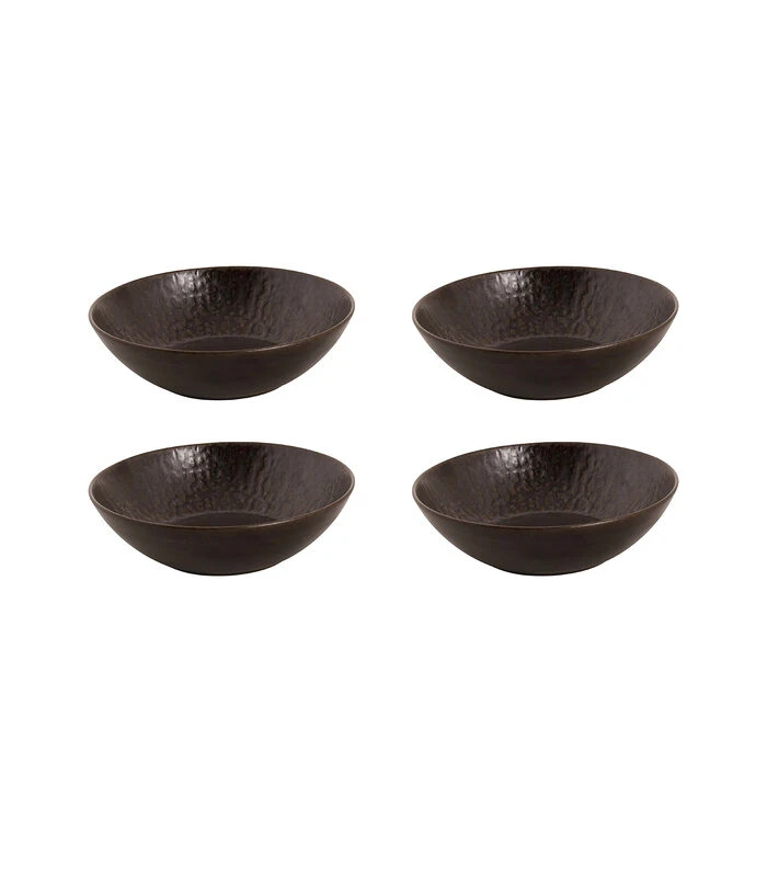 Palmer Bord Diep Coupe Ruston 17 Cm Bruin Stoneware 4 Stuk(s) 3 Palmer Bord Diep Coupe Ruston 17 Cm Bruin Stoneware 4 Stuk(s)