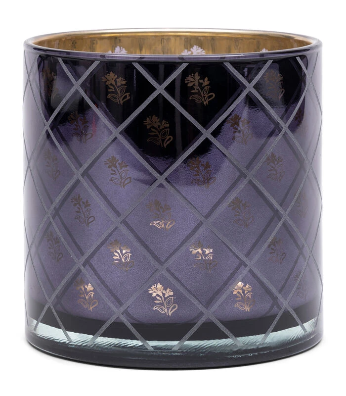 Windlicht RM Flower Donker Blauw 3 Windlicht RM Flower Donker Blauw