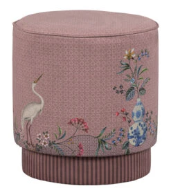 Pip Studio Poef Jolie Medium - Roze - 45x40x40