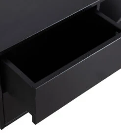 Exclusive Finca Tv Meubel Rond Rechts - Zwart - 40x78x40 -Thuis Accessoires Winkel f26df25721c24e329a037ea7e0c721f0