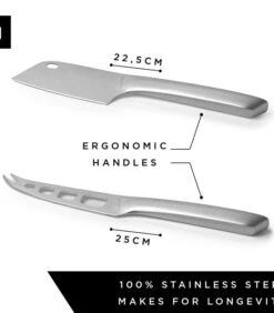 Kaasmessenset Roestvrij Staal 'Nedskæring' -Thuis Accessoires Winkel f2a41080d57e400a915680bb180a00ca