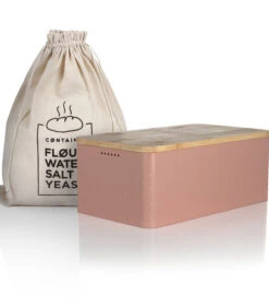 Metalen Broodtrommel Met Linnen Broodzak 'Glæde'